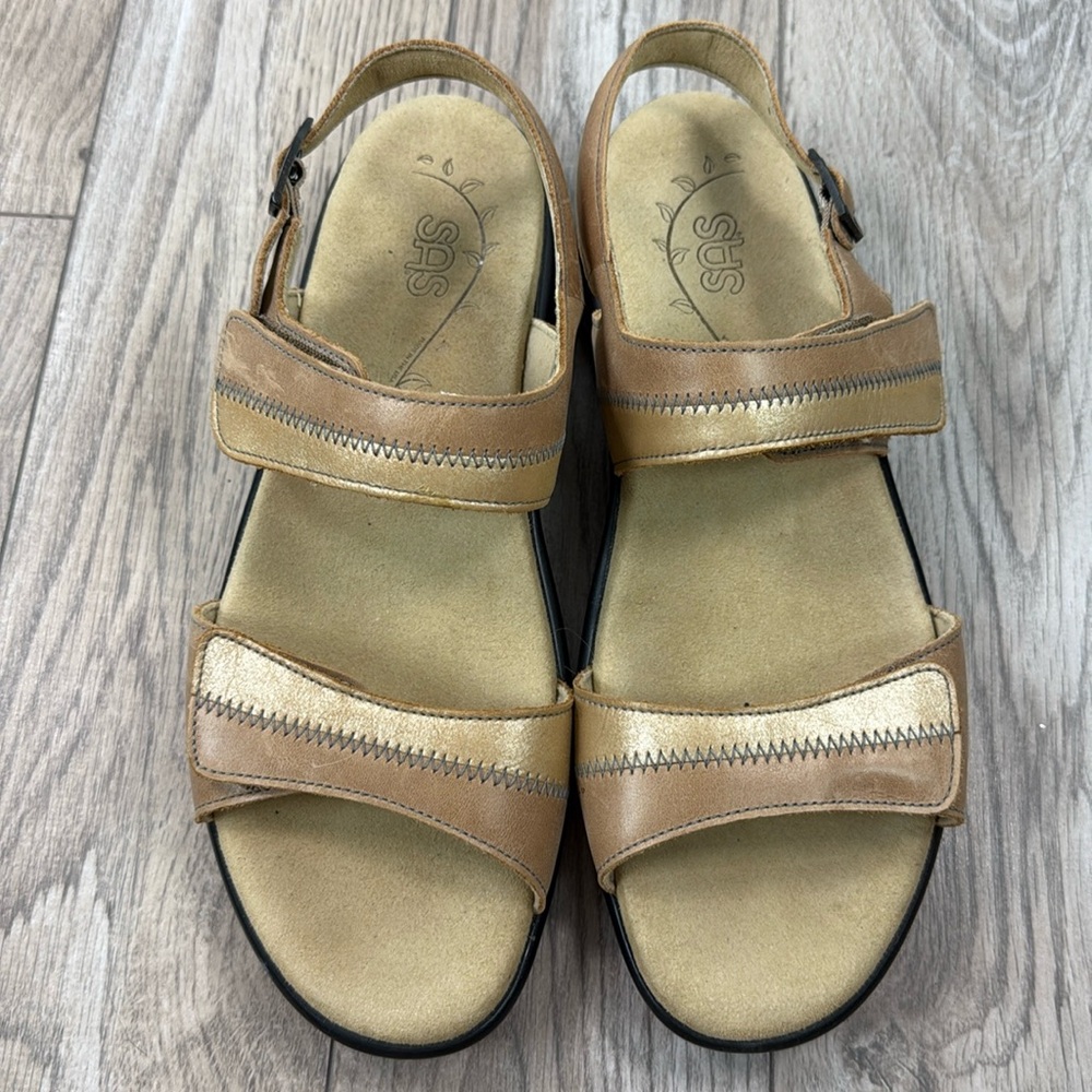 SAS Womens Nudu Blue Slingbacks Size 10.5 Medium - Picture 2 of 5